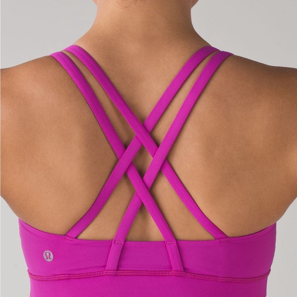 lululemon athletica Other - EUC Lululemon Energy Bra Polar Pink Strappy Athleisure Size 8
